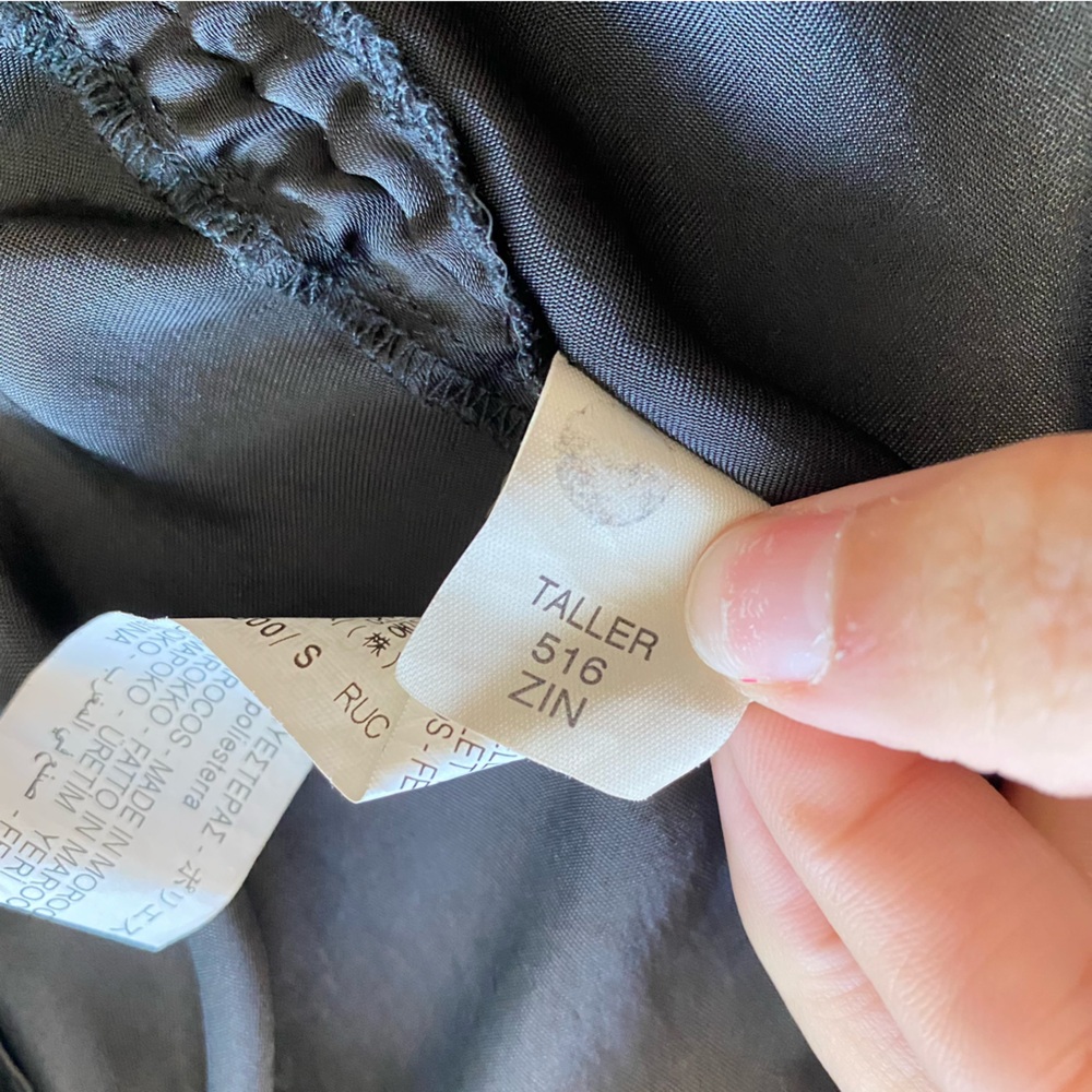 Zara Short Satin Effect Ruched Drawstring Mini Dress Blogger‎ Favorite Black - Picture 11 of 13